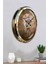 52 cm Gold Metal Kafes Duvar Saati 4