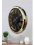 52 cm Gold Metal Mermer Desen Roma Rakamlı Duvar Saati 3