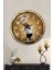 52 cm Gold Metal Mutfak Duvar Saati 2
