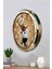 52 cm Gold Metal Mutfak Duvar Saati 3
