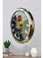 52 cm Gold Metal Mutfak Duvar Saati 3