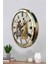 52 cm Gold Metal Nostalji Duvar Saati 3