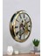 52 cm Gold Metal Nostalji Duvar Saati 4