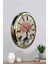 52 cm Gold Metal Pembe Ağaç Duvar Saati 4