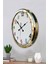52 cm Gold Metal Renkli Sayı Duvar Saati 3