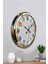 52 cm Gold Metal Renkli Sayı Duvar Saati 4