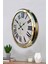 52 cm Gold Metal Roma Rakamlı Duvar Saati 3
