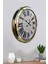 52 cm Gold Metal Roma Rakamlı Duvar Saati 4