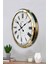 52 cm Gold Metal Roma Rakamlı Duvar Saati 3