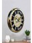 52 cm Gold Metal World Maps Duvar Saati 4