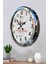 52 cm Krom Metal Atatürk Duvar Saati 3