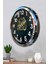 52 cm Krom Metal Ayetli Duvar Saati 3