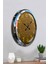52 cm Krom Metal Dekoratif Duvar Saati 4