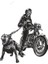 Motorcu Kurukafa Motor Sticker 15 cm 1