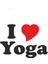 I Love Yoga Araba Sticker 20 cm 1
