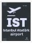Istanbul Atatürk Hava Limanı 14 cm 2 Adet Sticker 1