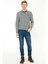 Erkek Gri Melanj Basic Triko Kazak 50236962-VR086 5