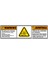 Motor Fan Uyarı Etiketi Yapıştırma Sticker 13 cm 3 Adet 1