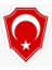 Türk Bayrağı Arma Logo Sticker 16 cm 2 Adet 1