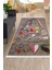 Dijidekor Kahve Mutfak Halısı Saçaklı Dijital Halı Kaymaz Yıkanabilir İskandinav 200 x 300 cm 1
