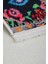 Dijidekor 9010 Patchwork Temalı Saçaklı Dijital Halı Kaymaz Yıkanabilir İskandinav Yolluk 100X300 3