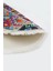 Dijidekor 9010 Patchwork Temalı Saçaklı Dijital Oval Halı Kaymaz Yıkanabilir Iskandinav Yolluk 200X450 3