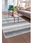 Dijidekor 9026 Gri Saçaksız Dijital Halı Kaymaz Yıkanabilir Iskandinav Yolluk 60X150 1