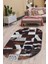 Dijidekor DR01 Kahve Saçaksız Dijital Oval Halı Kaymaz Yıkanabilir Iskandinav Yolluk 200X250 1