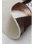 Dijidekor DR01 Kahve Saçaksız Dijital Oval Halı Kaymaz Yıkanabilir Iskandinav Yolluk 200X250 3