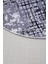 8881 Gri Siyah Saçaksız Dijital Oval Halı Kaymaz Yıkanabilir Iskandinav Yolluk 200X450 4