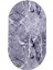 Granit Gri Saçaksız Dijital Oval Halı Kaymaz Yıkanabilir Iskandinav Yolluk 100X50 2