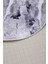 Granit Gri Saçaksız Dijital Oval Halı Kaymaz Yıkanabilir Iskandinav Yolluk 100X50 4