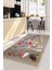 Kahve Mutfak Halısı Saçaksız Dijital Halı Kaymaz Yıkanabilir Iskandinav 160X230 1