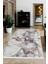 Dijidekor Gold Kristal Saçaklı Dijital Halı Kaymaz Yıkanabilir Iskandinav Yolluk 120X300 1