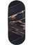 Dijidekor Siyah Gold Saçaksız Dijital Oval Halı Kaymaz Yıkanabilir Iskandinav Yolluk 180X180 2
