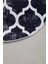 Dijidekor Maça Siyah Saçaksız Dijital Oval Halı Kaymaz Yıkanabilir Iskandinav Yolluk 180X450 4