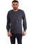 Eserıs Bisiklet Yaka Sweatshirt Cepli Koyu Gri 1