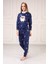 Kapşonlu Baskılı Polar Pijama Takım 2