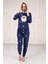Kapşonlu Baskılı Polar Pijama Takım 4