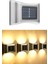 2ADET 6ledli Modern Solar Duvar Lamba Dekorasyon Aydınlatma Metal Aplik Güneş Enerji 2