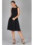 Sweetness Kadın Siyah Pileli Cep Detaylı Midi Boy Elbise 3
