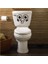 Wc Klozet Için Gülen Yüz Sticker Yapıştırma 1