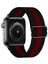 Gregoss Red Black Apple Watch 2,3,4,5,6,se,7 Seri UYUMLU(42/44/45MM) Elastik Tokalı Bez Kordon Kayış 1