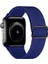 Gregoss Mavi Apple Watch 2,3,4,5,6,se,7 Seri UYUMLU(42/44/45MM) Elastik Tokalı Bez Kordon Kayış 1