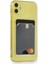 Apple iPhone 11 Kılıf Cardy Şeffaf Kartlık Cepli Kapak Şeffaf 1