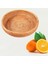 Hasır Dokuma Yuvarlak Snack Meyve Kase Rattan Gıda Tepsisi Organizatör Dayanıklı 25X5 cm 4