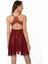 Kadın Saten Dantelli Gecelik 880 Bordo 4