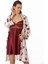 Saten Emprime Gecelik & Sabahlık Takım - 2406 Bordo 2