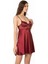 Saten Emprime Gecelik & Sabahlık Takım - 2406 Bordo 3