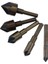 5 Adet/takım Endüstriyel Havşa Matkap Ucu Yuvarlak Şaft Değışım 1/4" 3/8"1/2" 5/8" 3/4" Kit Aracı (Yurt Dışından) 3